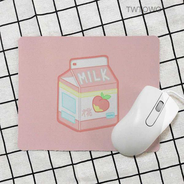 

mouse pads & wrist rests japanese kawaii strawberry milk pattern gaming pad simple design speed 26x21 cm desk