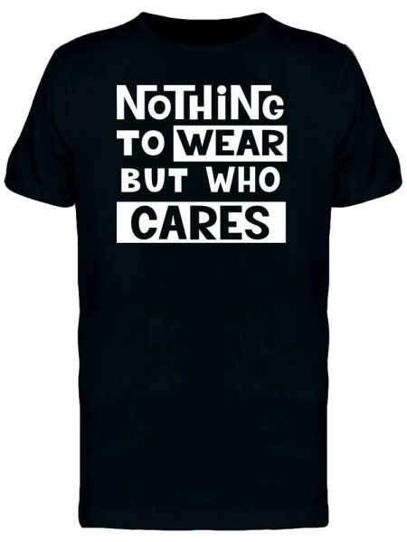

out of clothes men's tee -image by shutterstock, White;black