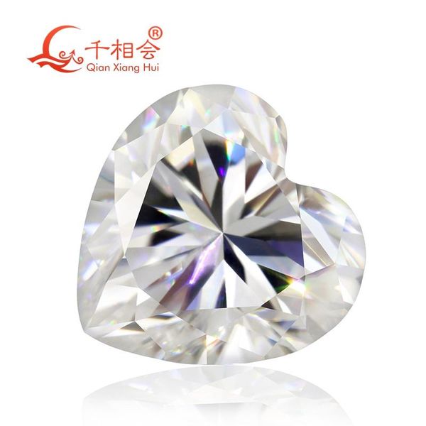 

other 11mm to 13mm df gh color white heart shape diamond cut moissanite loose gem stone qianxianghui