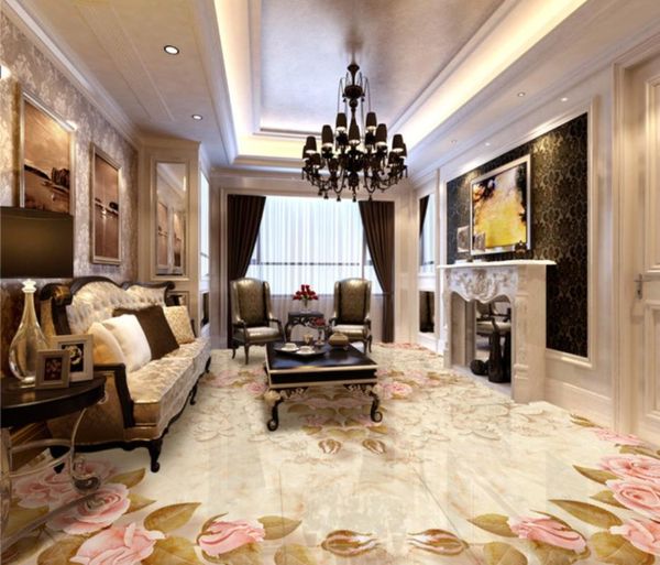 

wallpapers 3d floors murals wallpaper for living room marble parquet floor painting