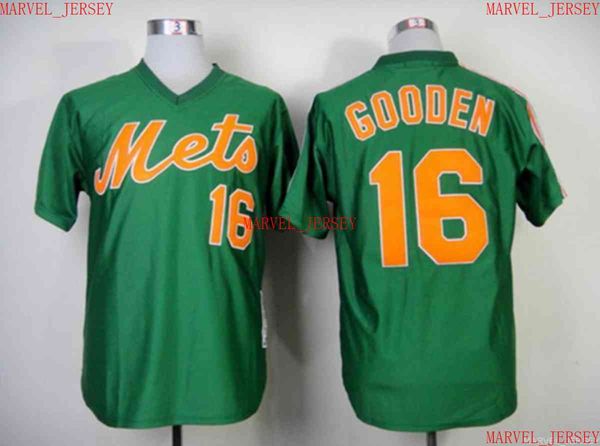 Erkekler Kadınlar Gençlik Dwight Gooden Beyzbol Formaları Dikişli Herhangi Bir İsim Numarasını Özelleştir Jersey XS-5XL