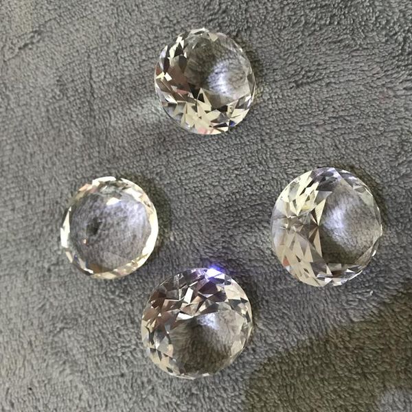 

decorative objects & figurines 30mm 500pcs crystal glass diamond home decor ornaments fengshui for wedding miniatures accessories gifts