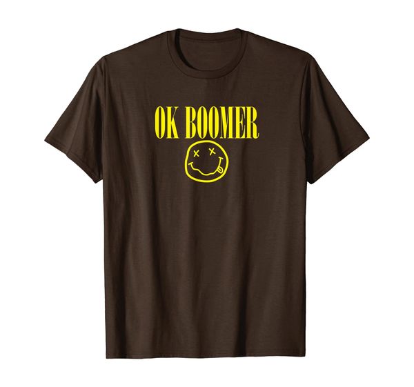 

ok boomer you're out of touch t-shirt, White;black