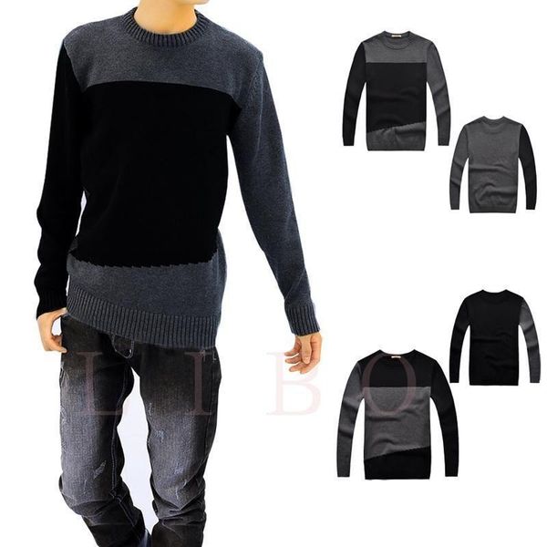 

winter spring men's long sleeve knitwear thickened warm cotton sweaters fashion man shirt male good quality sweater, White;black