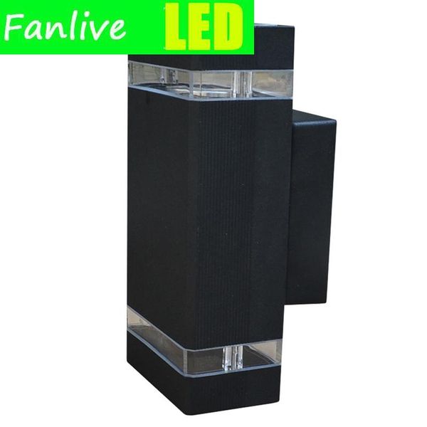 

outdoor wall lamps 10pcs/lot led waterproof modern light mounted 8w ip65 aluminum lamp 2*4w ac85-265v