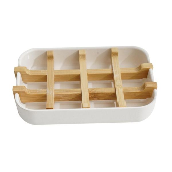 

soap dishes d7we portable leak-proof bamboo dish natural handmade holder box fibre modern removable tray for sink