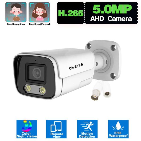 

cameras cctv analog video surveillance camera 5mp outdoor waterproof color night vision ahd security bnc xmeye onvif h.265