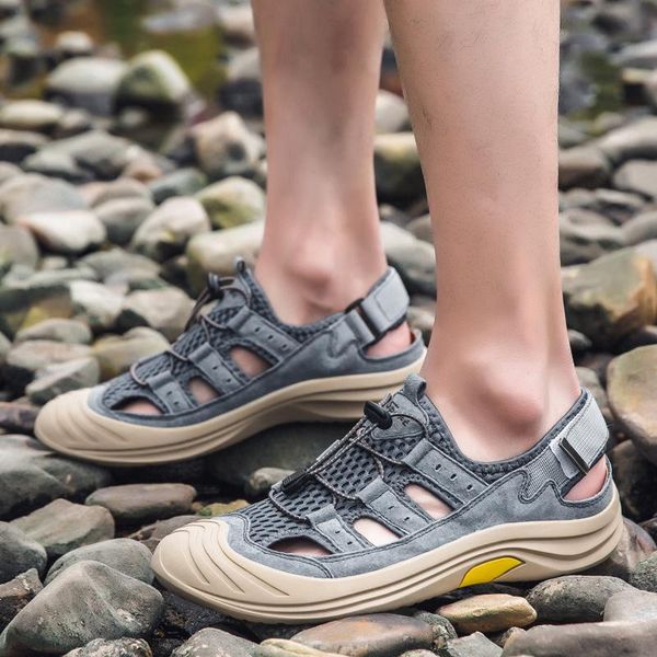 

sandals summer sandles slide sport flops outdoor comfortable home 2021 casual work sneakers sandels fashion hollow safety sandal shoes, Black