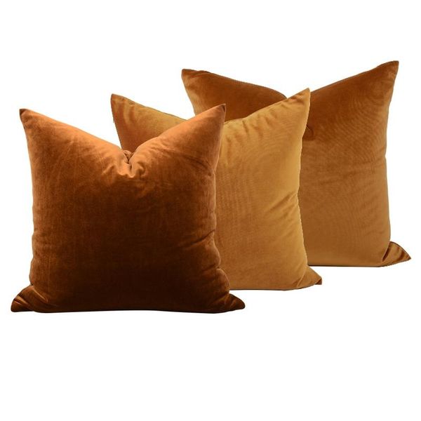 

cushion/decorative pillow 30x50/45x45/50x50cm multi colors solid color velvet cushion cover pillowcase waist covers for backrest home decor
