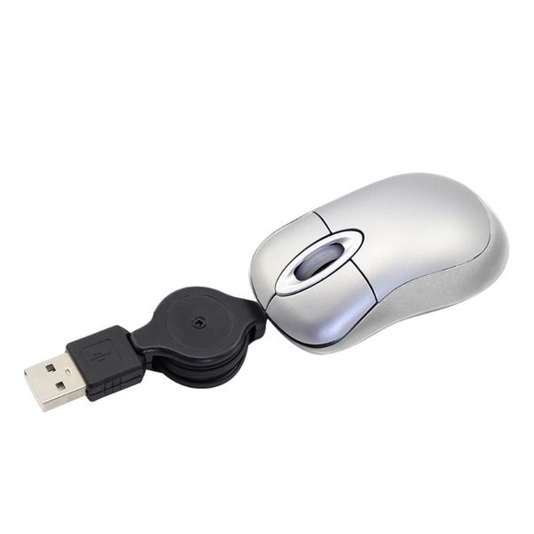 

mice 1600 dpi 3d portable mini mouse with stretchable wire cute mause backup for lapbusiness trip office small hand kids