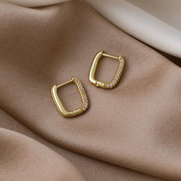 

hoop & huggie 2021 arrival classic metal women earrings korean simple small circle elegant trendy jewelry for, Golden;silver