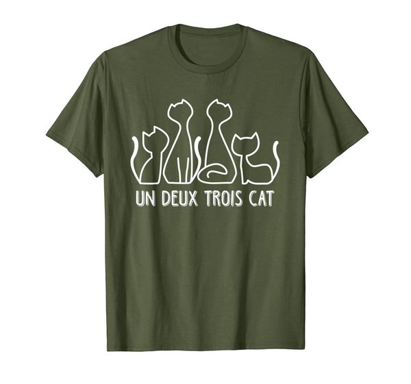 

Un Deux Trois Cat T Shirt Funny Cute French Kitty Gift Women, Mainly pictures