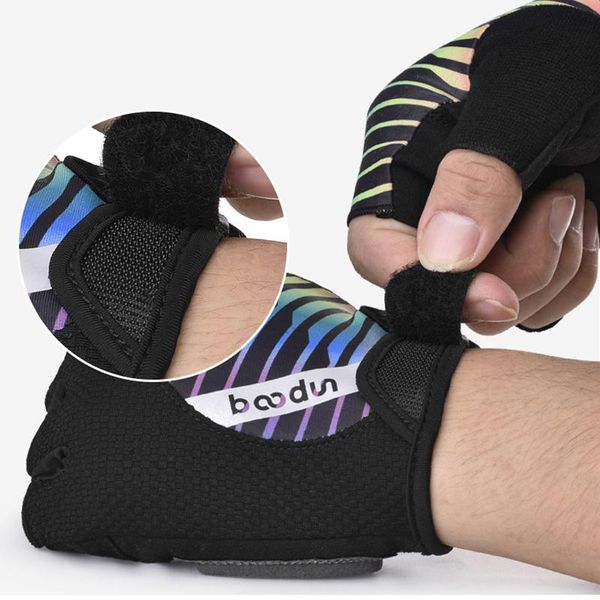 

one pair half finger cycling gloves anti- road mountain bike gel, Black