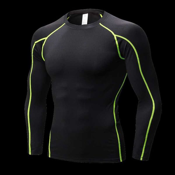 

men's t-shirts long sleeve tshirt compression shirt men sport jogging shirts quick dry gym fitness bodybuilding male summer athletic t, White;black