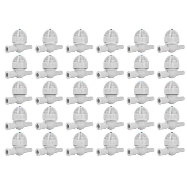 

30pcs garden drip irrigation fittings detachable antidrip device tool for greenhouse cooling atomization watering equipments