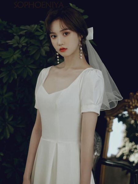 

bridal veils arrival veu noiva veil 2021 white shawl wedding dress satin cloth small bow anniversary celebrations, Black