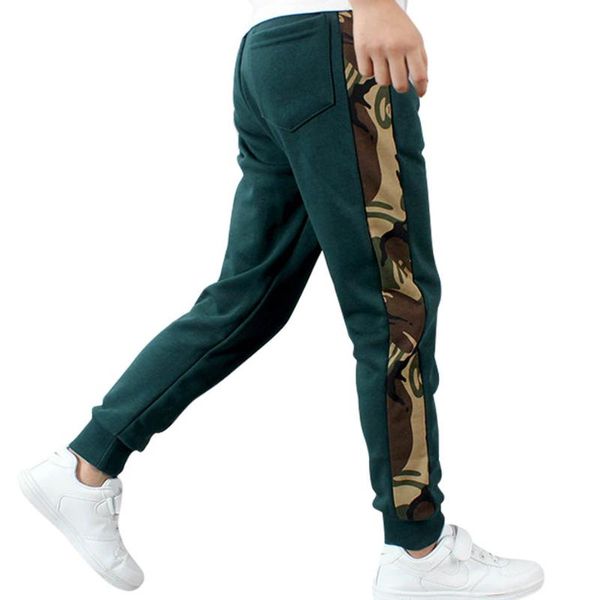 

trousers big boy pants camouflage spring autumn children's sport casual style kids clothing 6 8 10 12 14, Blue