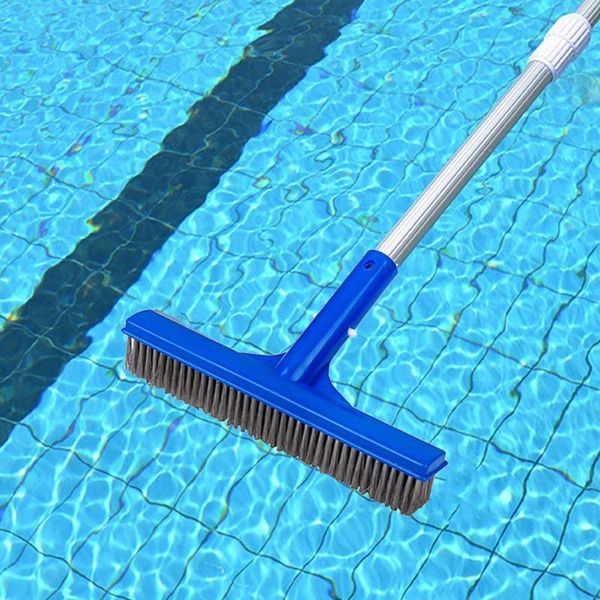 

pool & accessories portable swimming cleaning brush plastic steel cleaner surfaces heavy duty broom for spring spa