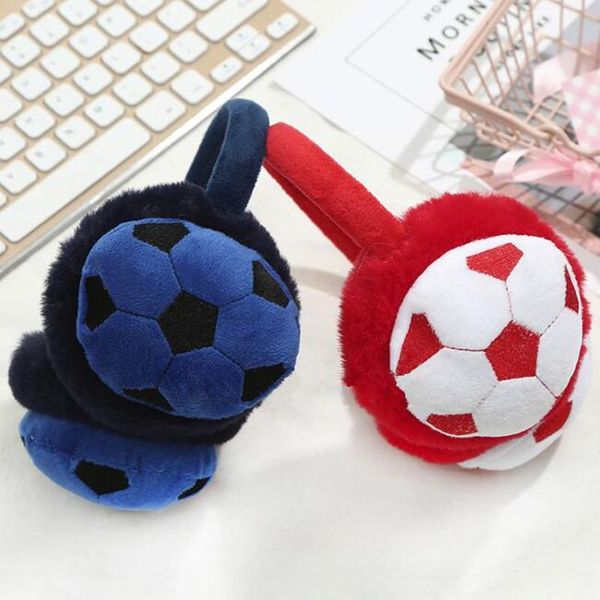 

berets boys and girls winter warm lovely cute fur cartoon plush children earmuffs thicken cover ears kids ear muffs, Blue;gray