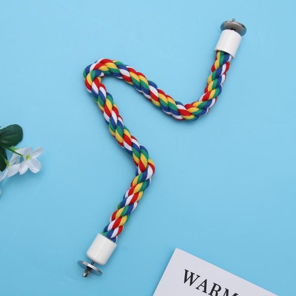 

other bird supplies parrot cotton rope stick standing station pet products toys 1.8x55cm (random color)