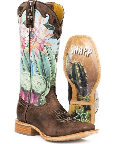 

boots women's pointed toe thick heel middrum knight retro totem embroidery printing pu leather mid-calf large size booties fall, Black