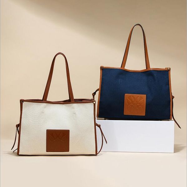 

2021 new women fashion luxury commuter tote bag large capacity retro canvas package handbag shoulder packet simple female pack, Black;red
