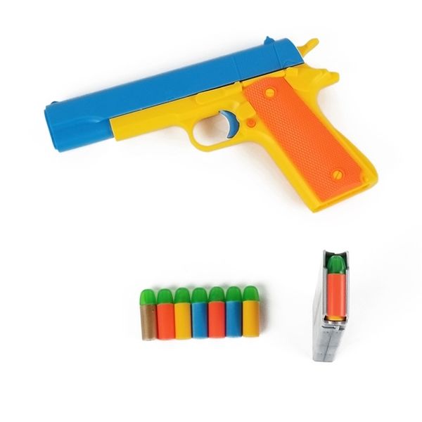 

children's semi-automatic colt 1911 gun boy's toy soft bullet pistol