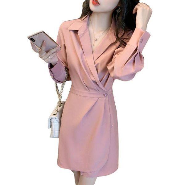 

casual dresses office ladies dress elegant 2021 sping vestidos femme, Black;gray