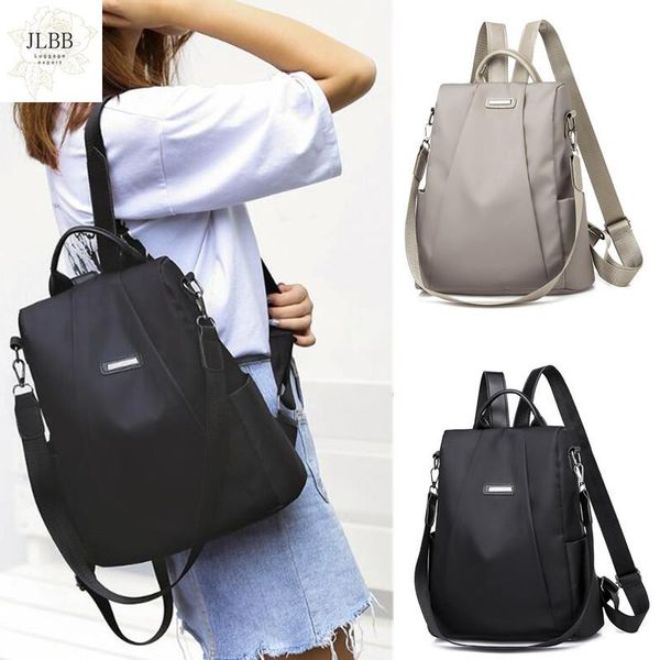 

women's portable anti-theft travel backpack girls casual nylon lager capacity shoulder bag schoolbag style