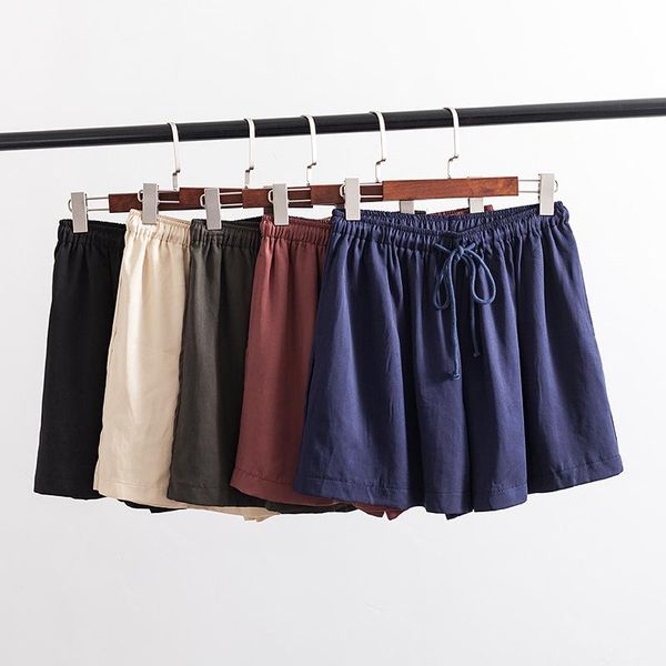 

women's shorts 2021 plus size casual summer women clothing fashion loose wide leg skirts s41-788, White;black