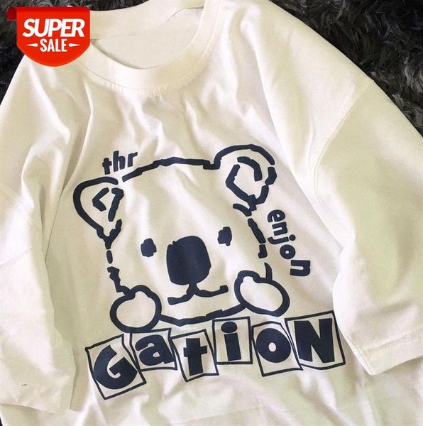 

fashion temperament korean style college hedging round neck short-sleeved loose women #2u9a, Black;gray