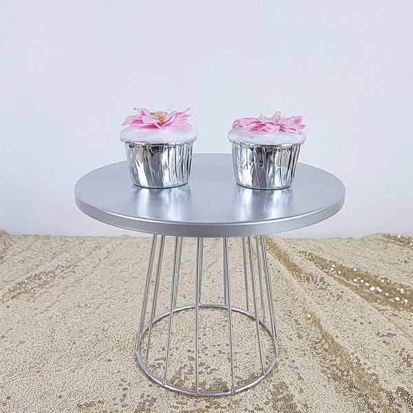 

other bakeware 1pcs blue cake plate stand metal high base cupcake dish dessert supplies wedding tray decoration display tools