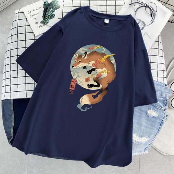 

women's t-shirt fire ukiyoe harajuku comfort fashion t shirt japanese style 2021 summer soft women oversized shirts, White