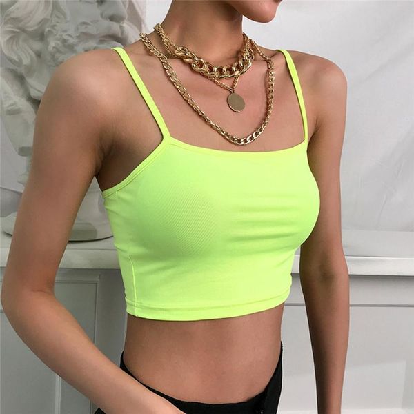 

summer women solid color plain halter camisole slim casual backless camis femininas bandeaun vest crop yoga outfit