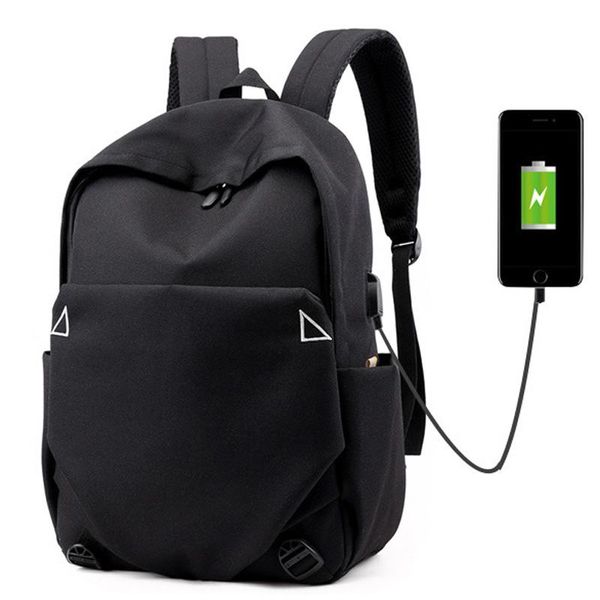 

backpack casual solid color simple oxford bag college wind outdoor travel