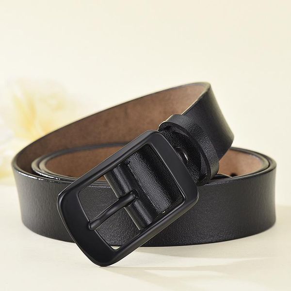 

belts fange women belt female leather pin buckle for dresses plus size jeans fg4027n-1, Black;brown