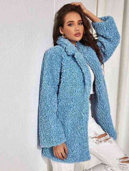 

autumn and winter particle imitation sheep shearing fur coat women's short fur coat integrated lamb cashmere 211207, Black
