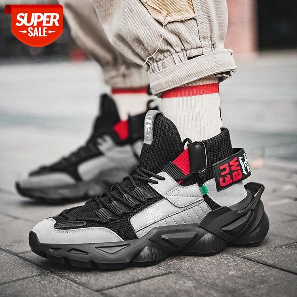 

large size winter men's shoes high korean fashion trend socks basketball sports running #hp5q