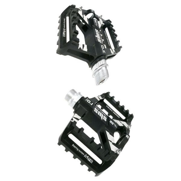 

bike pedals 1pair of pedal non-slip platform flat universal mountain pedal(black)