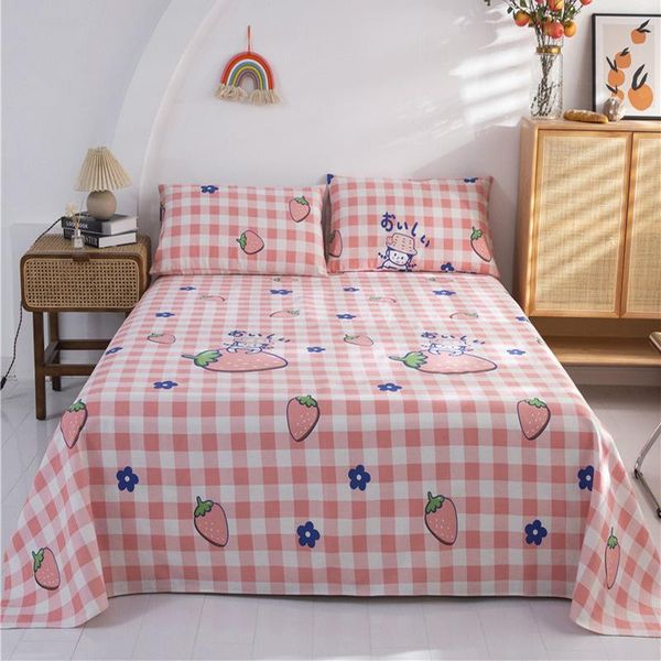 

sheets & sets single piece cotton bed sheet linen with reactive printing and dyeing king size no case