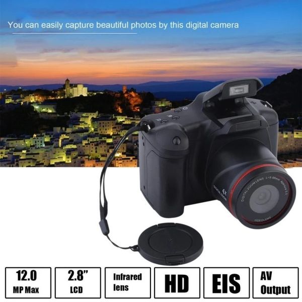 Câmera fotográfica profissional SLR Digital 16 milhões de pixels fotografia 1080p Vídeo Camcorder 16x Zoom Câmeras
