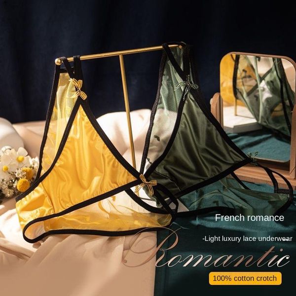 

women's panties summer lace underwear for women cutout breathable mid-low waist pure cotton crotch briefs, Black;pink