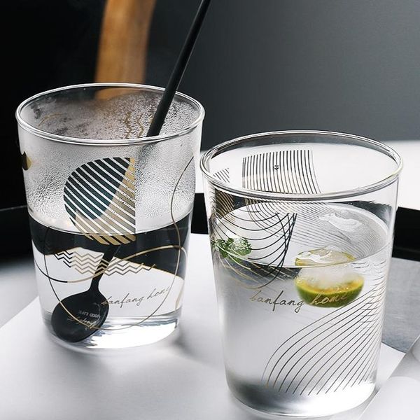 

simple transparent nordic creative glass cup coffee drinkware wine glasses beer cups and mugs vasos de vidrio bj50bl