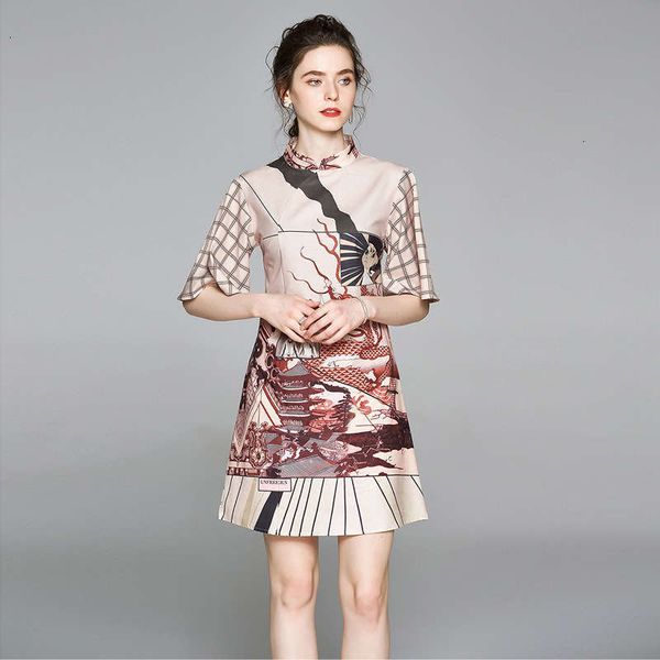 

chinese 5534 casual dresses style improved cheongsam dress, Black;gray