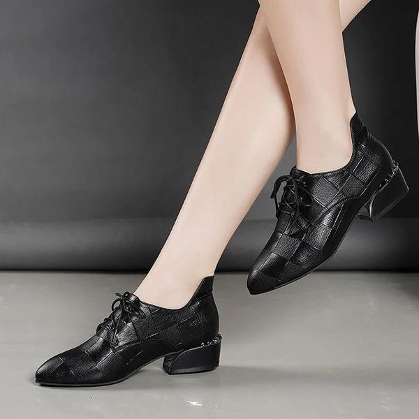 

dress shoes cresfimix sapatos azuis women sweet black comfort spring & autumn lace up lady cool european stylish leisure a7070