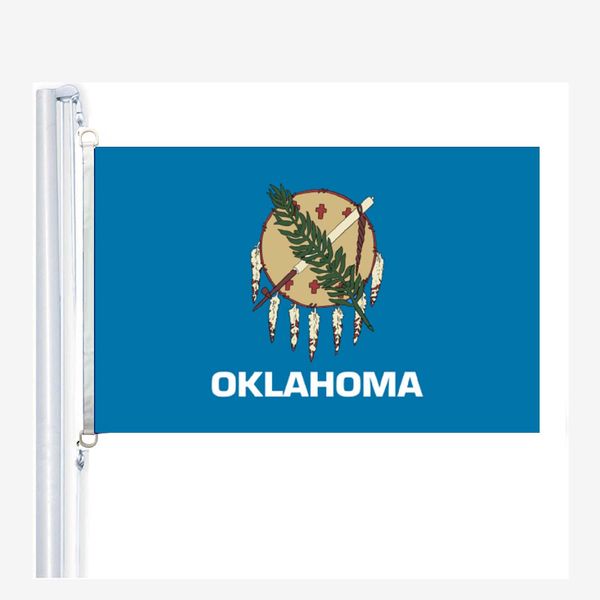 

oklahoma, oklahoma flags 90 x 150 cm, 100 % polyester, digitaldruck