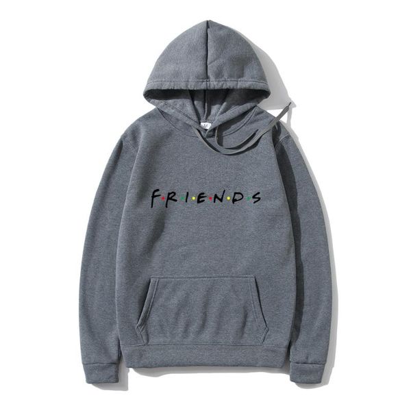 

men's hoodies & sweatshirts 2021 funny print friends harajuku hoodie hip-hop male hooded pullover hoody streetwear coat, Black