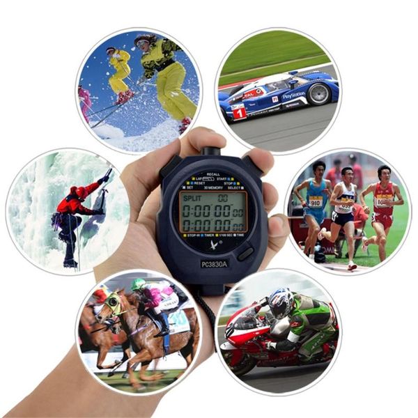 

timers leap pc3830a professional satch large-screen digital lcd timer chronograph counter with 3 row 30 memories swatch brand