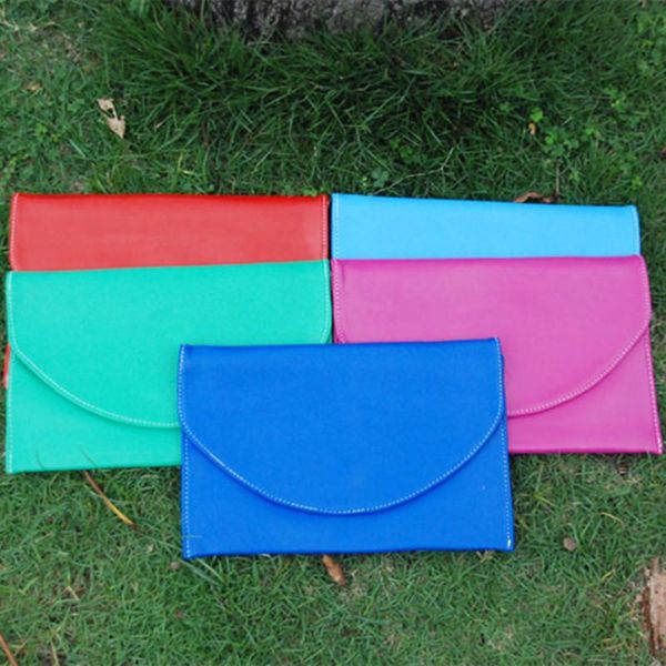 

wallets 10pcs monogrammable clutch envelope purse wedding gift dom109176, Red;black