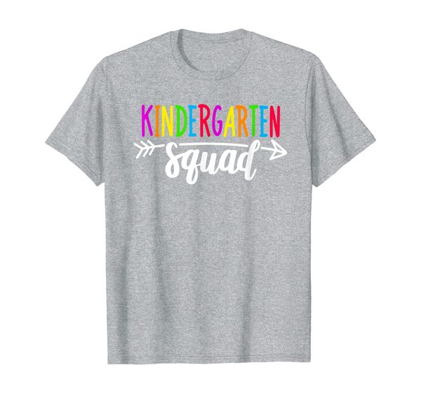 

team kindergarten squad tee teacher back to school gift t-shirt, White;black